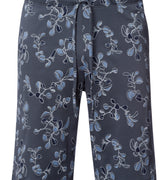 Night And Day Short Knit Pant | Aqua Ink Leaves 75513-3025